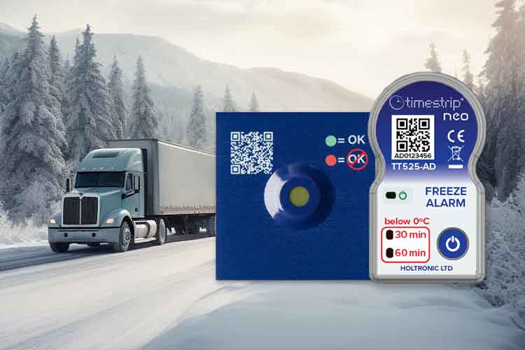 for Monitoring Descending Temperatures Food and Chemical shipment