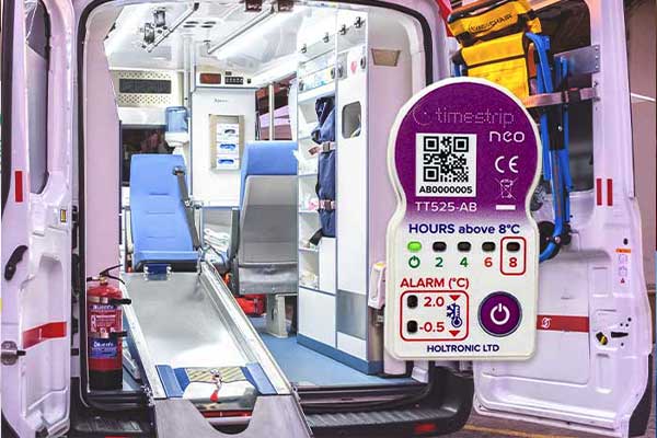 medical. transport temperature indicator