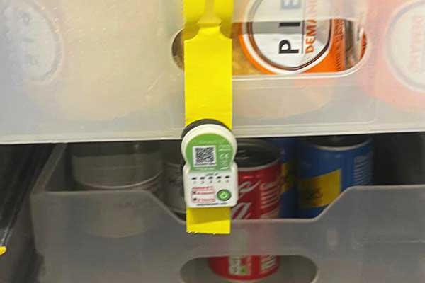 rail food safety temperature indicator