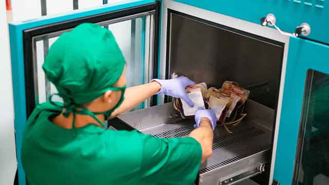 blood bag cold chain, blood transport in hospital, blood bag temperature monitoring