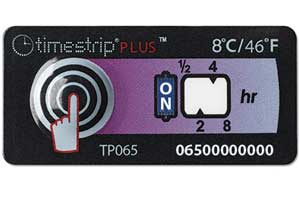 Timestrip PLUS 8C temperature indicator 