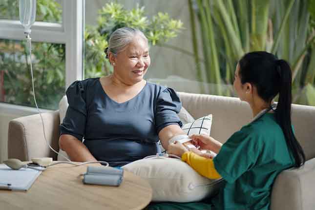healthcare time indicators for iv change