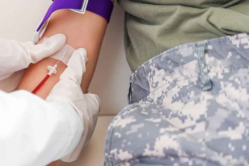 military blood bank temperature monitoring
