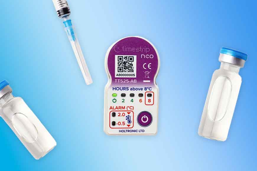 vaccine temperature pharmaceutical indicator for shipping