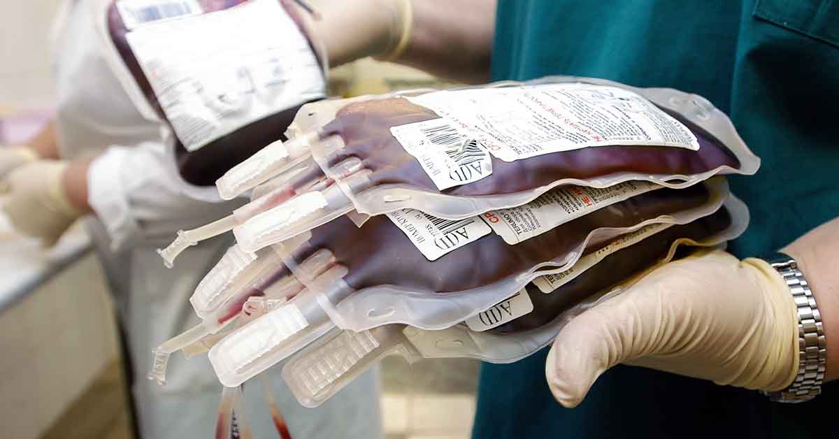 whole blood bag temperature storage 