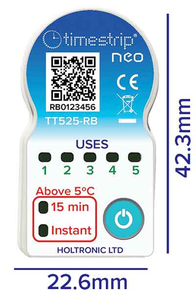 525-rb 15 minute freezer indicator 0C