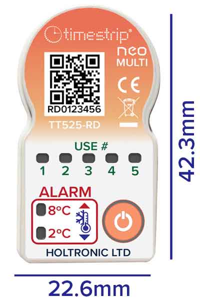 525rd 2-8C cold Chain indicator
