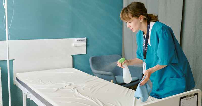 healthcare hospital sanitation schedule reminders