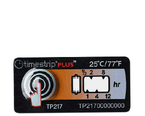 Timestrip PLUS temperature indicators temperature monitoriing solution