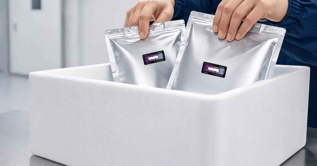 small size packaging temperature indicators